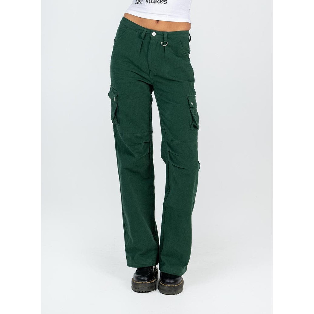 Princess Polly Size 2 Green Cargo Utility Pants